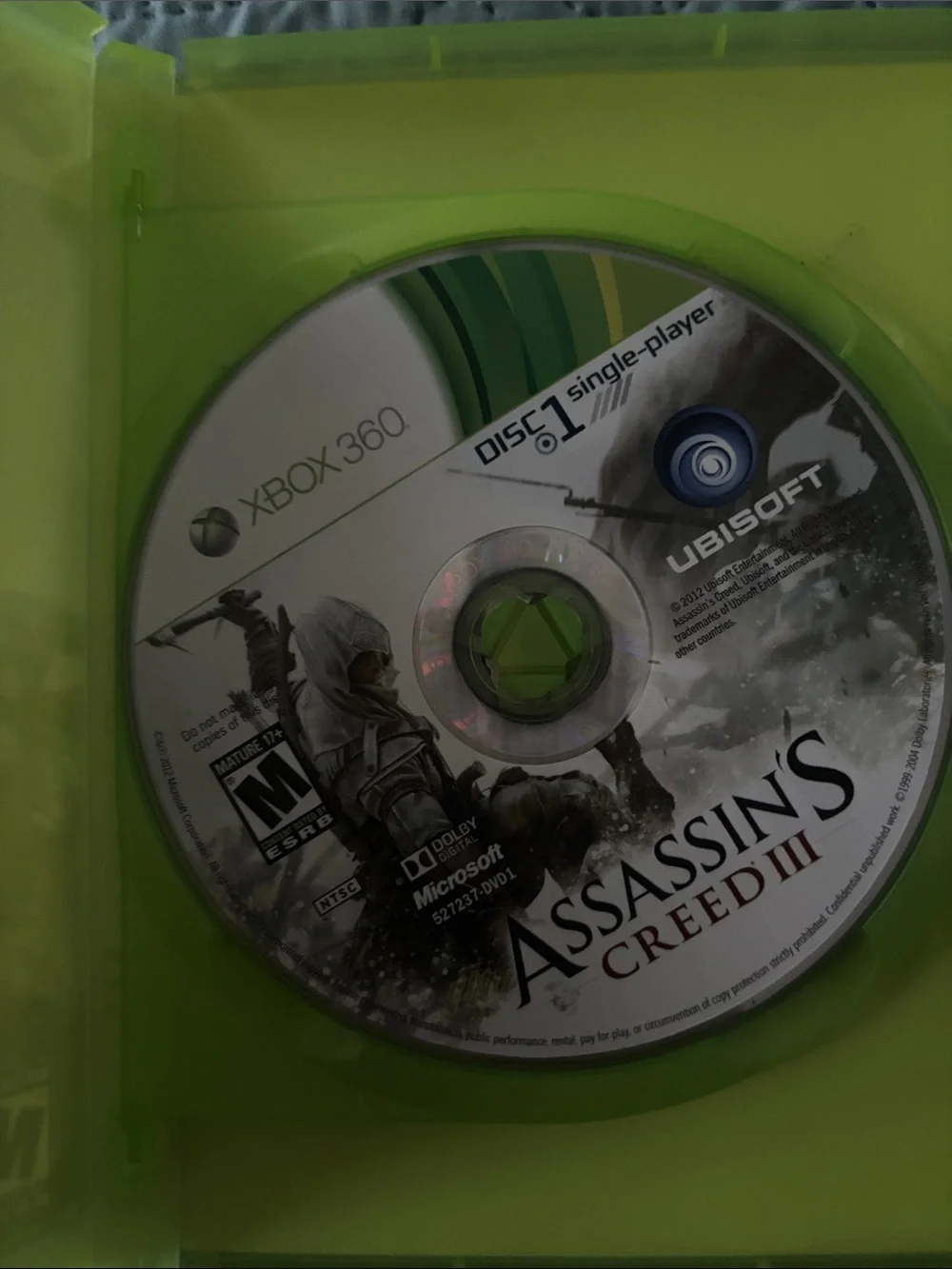 Batman: Arkham City & Assassin's Creed III Game Bundle - Green XBox 360
